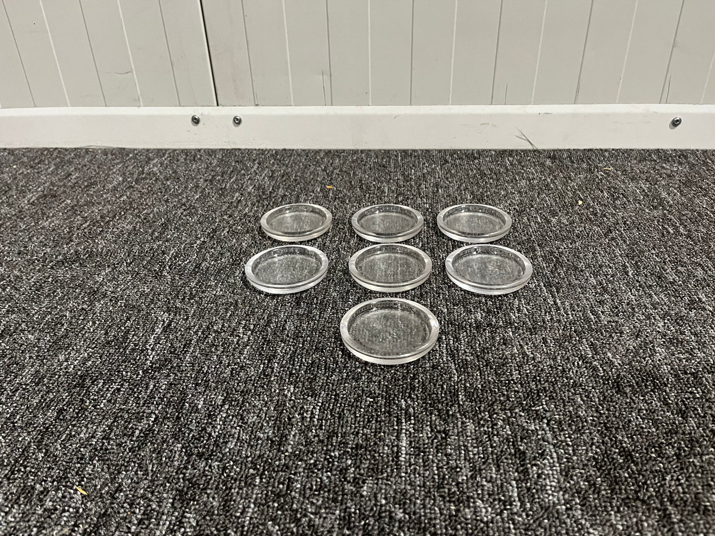 Möbelunderlägg i plast – 7 stycken