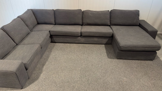 Begagnad IKEA KIVIK hörnsoffa med schäslong