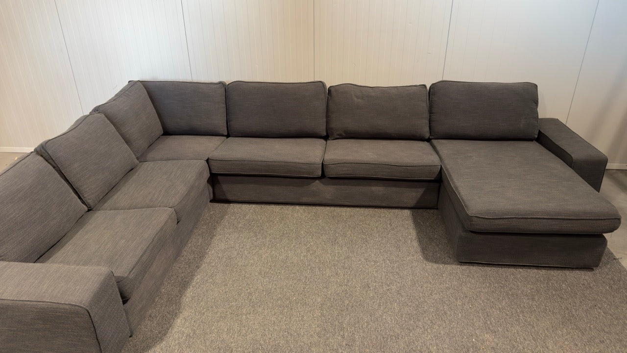 Begagnad IKEA KIVIK hörnsoffa med schäslong