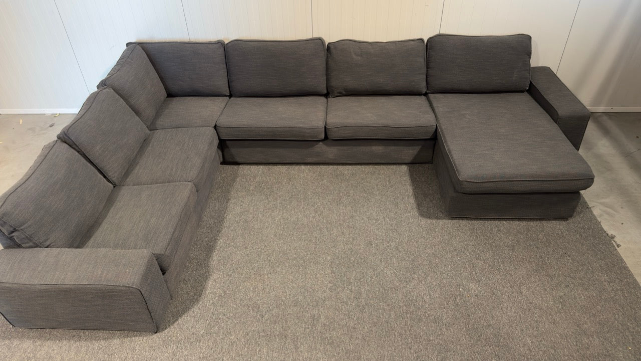 Begagnad IKEA KIVIK hörnsoffa med schäslong