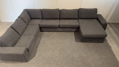 Begagnad IKEA KIVIK hörnsoffa med schäslong