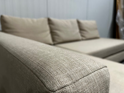 IKEA FRIHETEN bäddsoffa med schäslong i beige