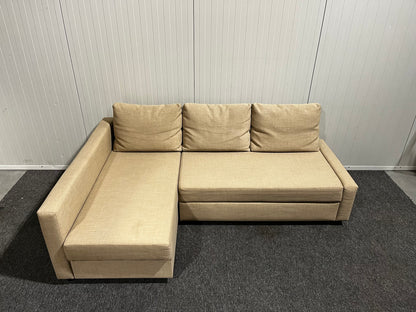 IKEA FRIHETEN bäddsoffa med schäslong i beige