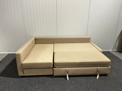 IKEA FRIHETEN bäddsoffa med schäslong i beige