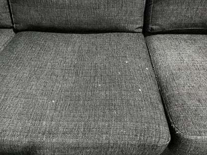 Svart soffa från Bellus med divan