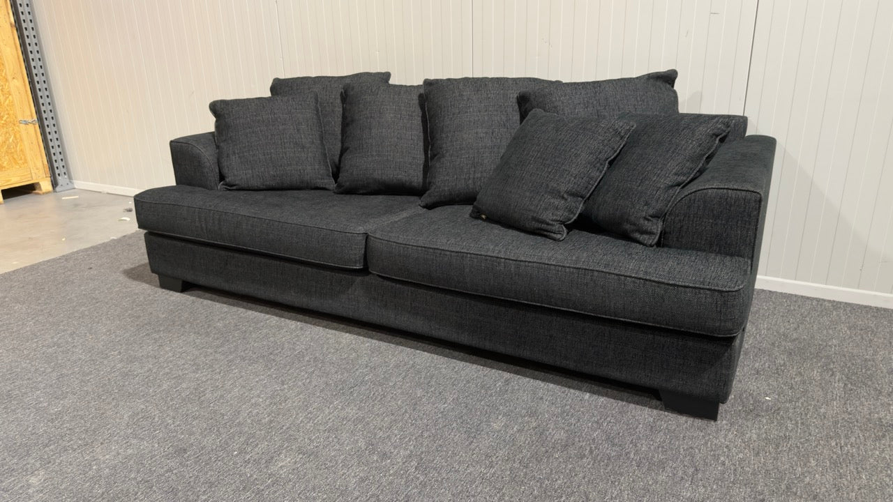 Svart tresits soffa