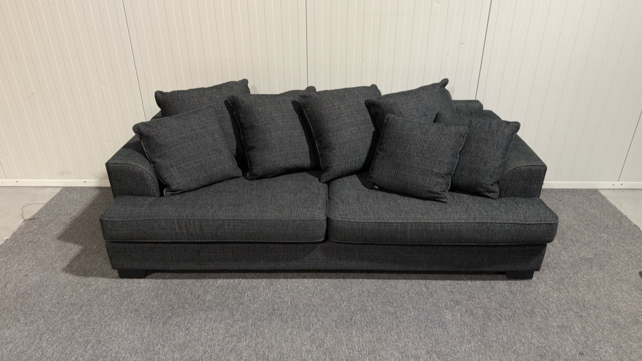 Svart tresits soffa
