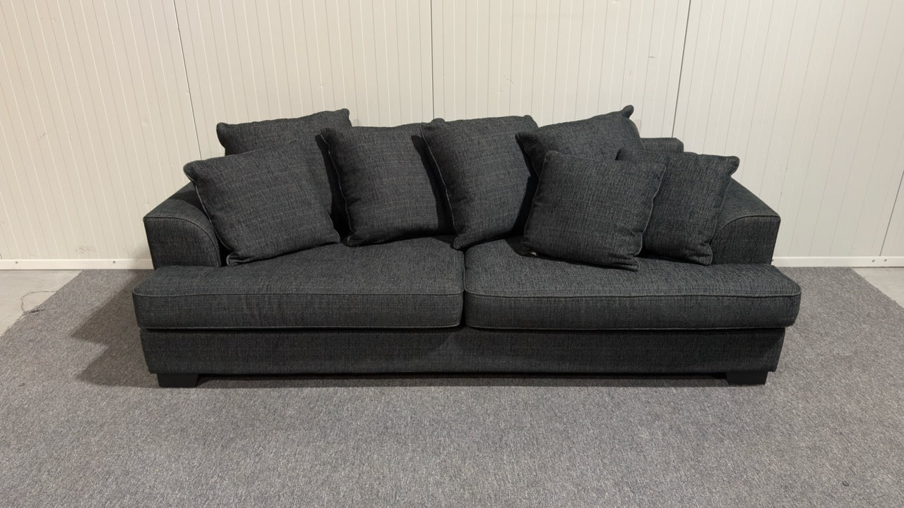 Svart tresits soffa