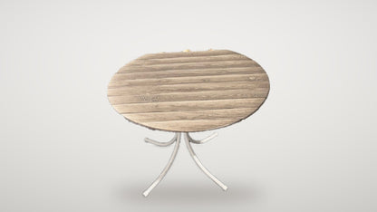 Begagnat utebord Venture Design i trälook, helhetsbild
