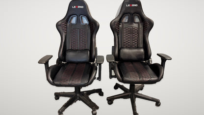 Begagnade gamingstolar med hjulbas, närmare framifrån