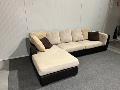 Begagnad soffa schäslong baksida
