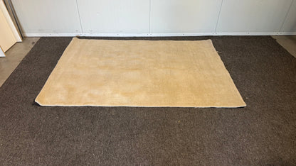 Begagnad vit matta närbild