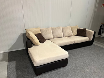 Begagnad soffa schäslong ovanifrån