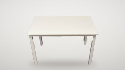 Begagnat vitt matbord Venture Design 120 cm i nyskick framifrån